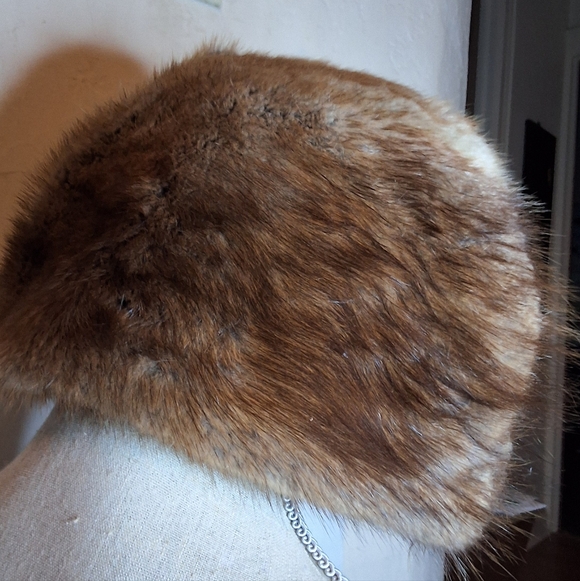 Vintage Muskrat Mid Century Ear Flap Unisex Fur Winter Hat - Picture 5 of 15